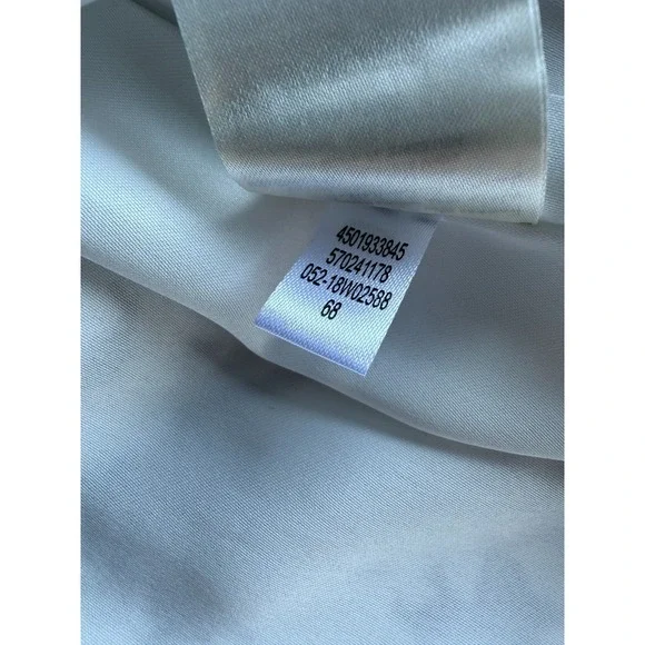 White House Black Market Midi Skirt Black White Size 14 Floral A-Line Romantic - Picture 8 of 12